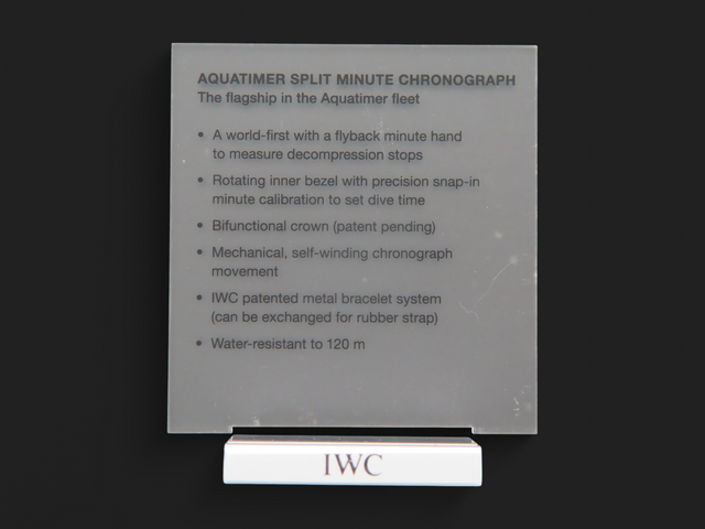IWC Display piece