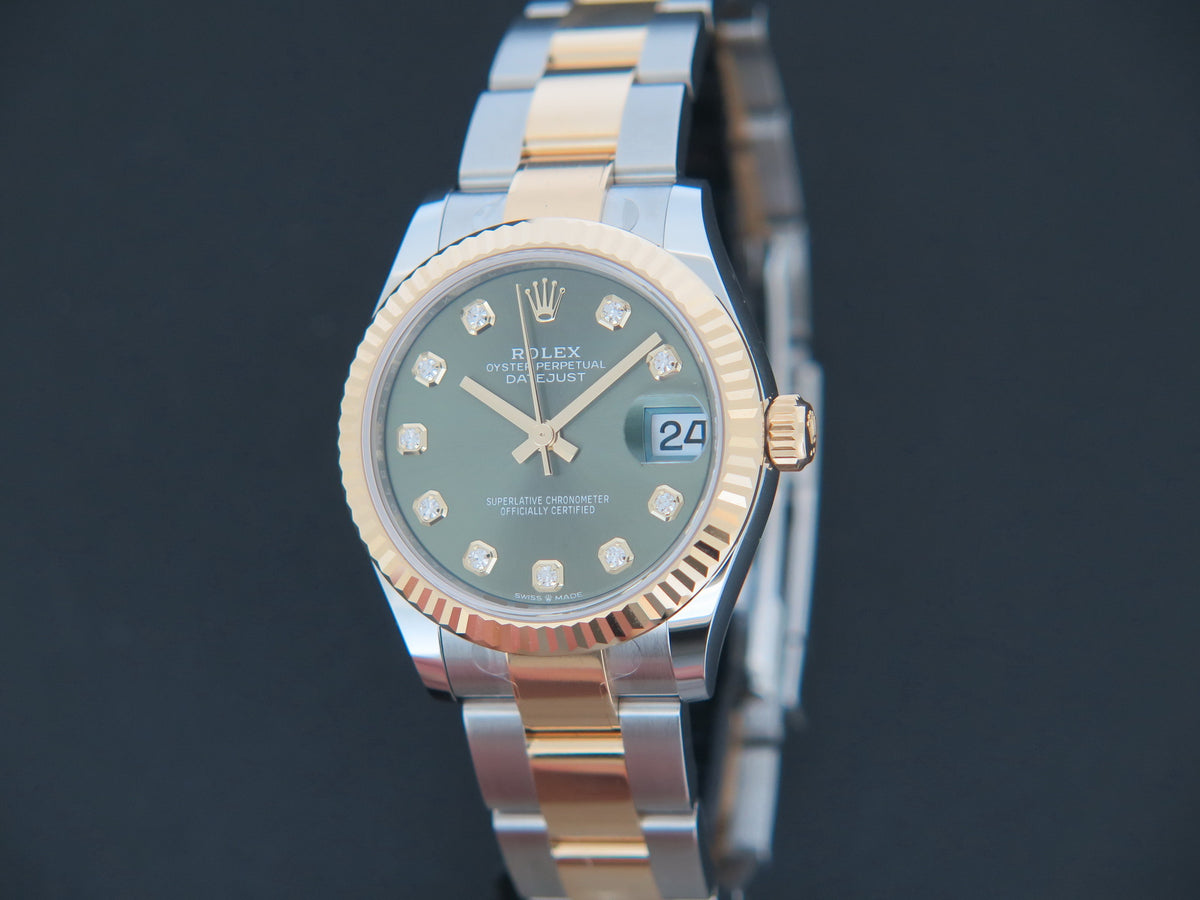 Rolex Datejust 31 Gold/Steel Green Diamond Dial 278273 NEW (1)