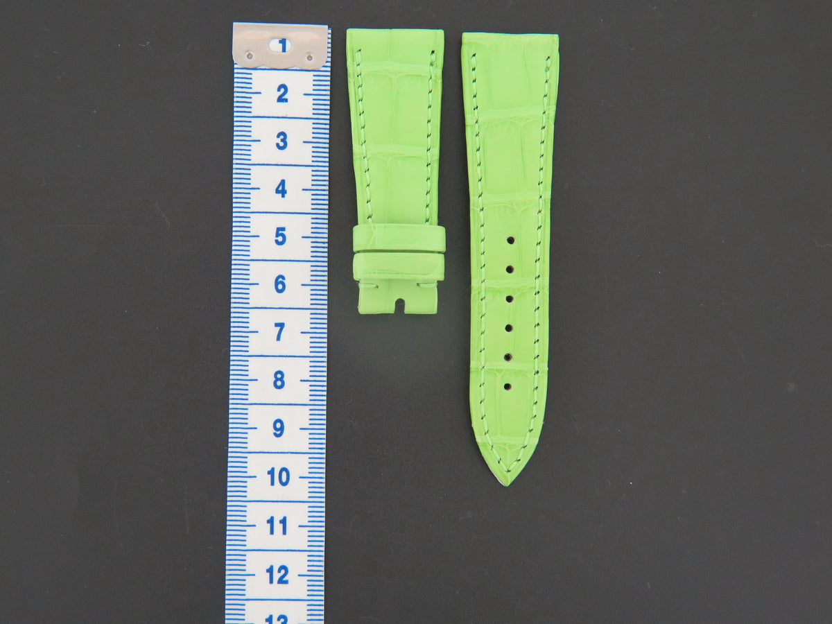 Breguet Alligator Leather Strap Light Green 20mm NEW (1)