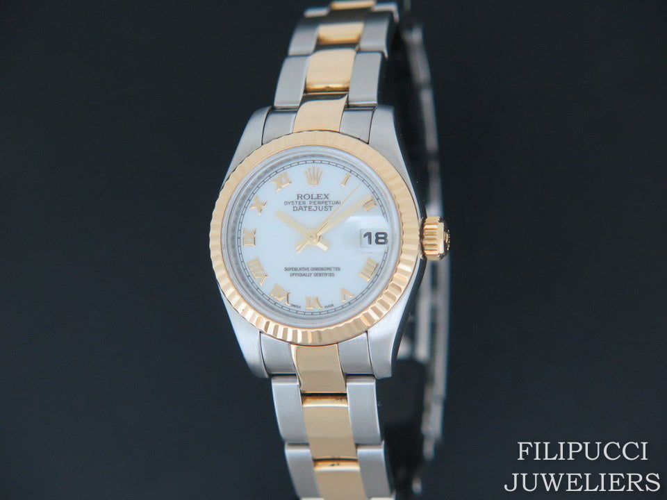 Rolex Datejust Gold/Steel White 179173  (1)