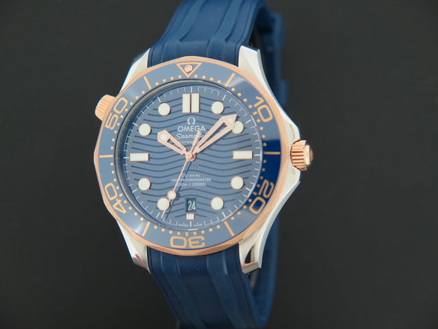 Omega Seamaster Diver 300M Sedna Gold/Steel NEW