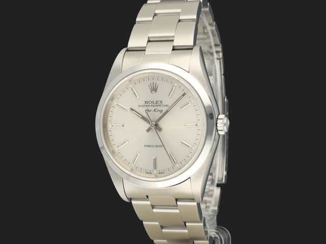 Rolex Air-King 34 Silver Dial A-Serial