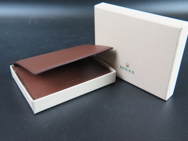 Rolex Wallet / card holder brown leather