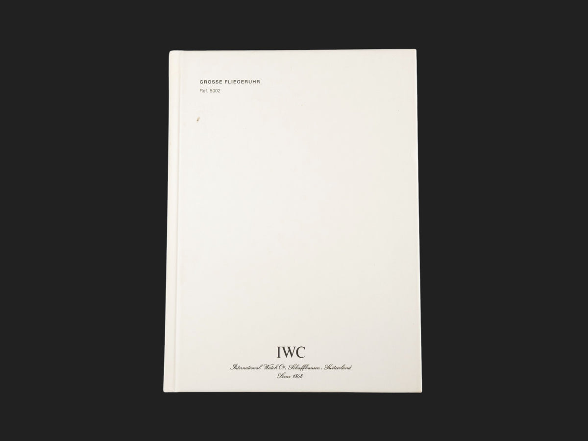 IWC Operating Instructions Grosse Fliegeruhr   (1)