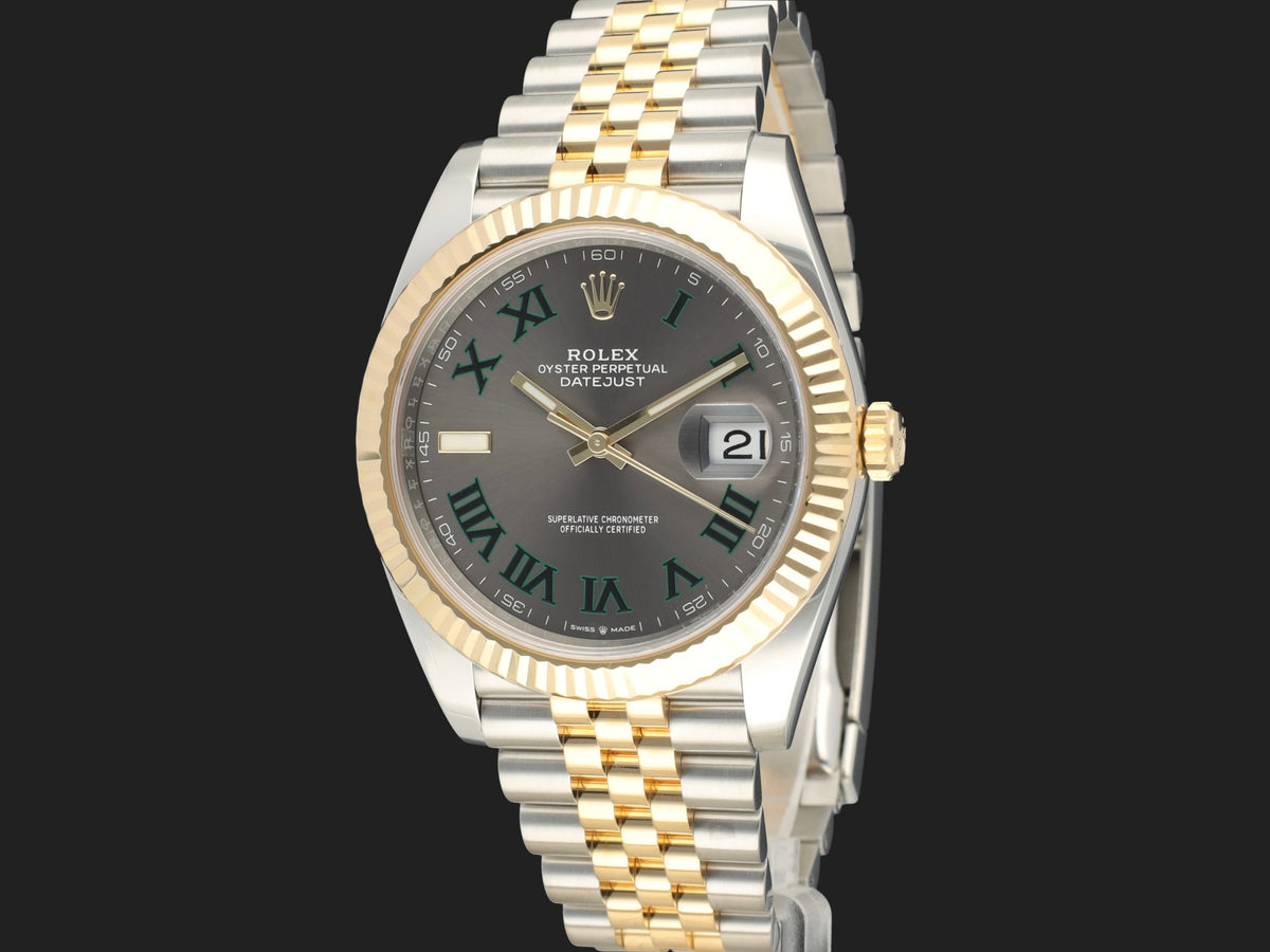 Rolex Datejust 41 Gold/Steel Wimbledon Dial 126333 (1)