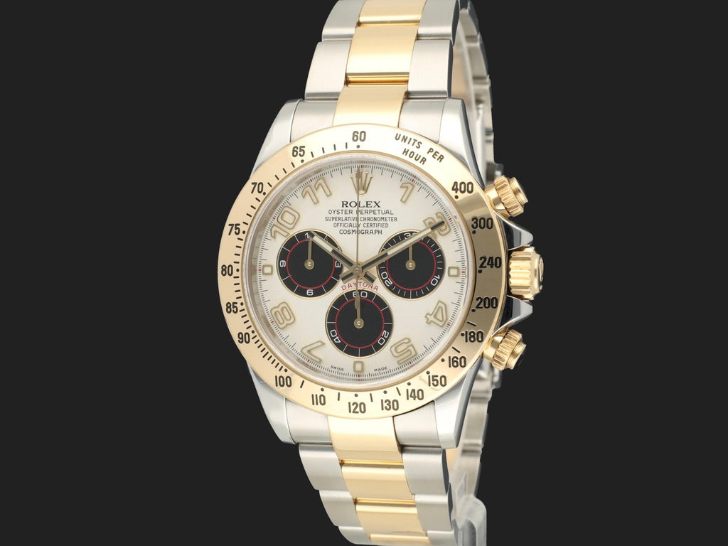 Rolex Daytona Gold/Steel White Racing Dial 116523 116523 (1)