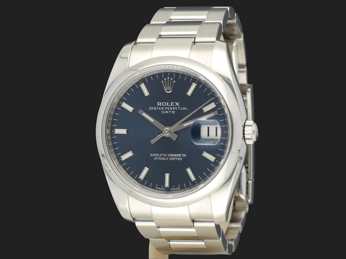 Rolex Date 34 Blue Dial 115200 (1)