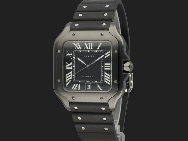 Cartier Santos Large Date ADLC Black Dial