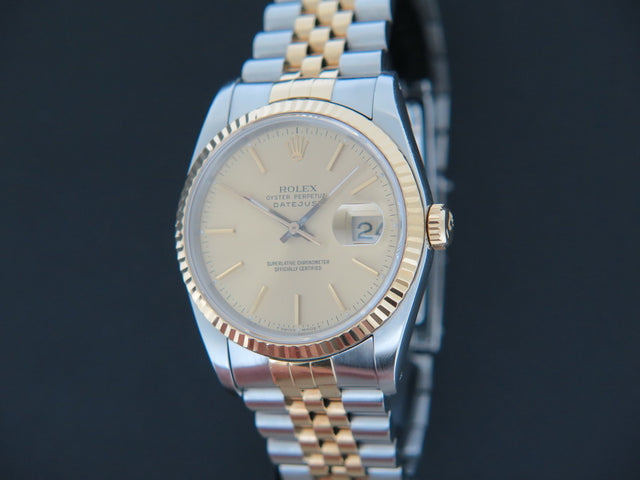 Rolex Datejust Gold/Steel Champagne Dial
