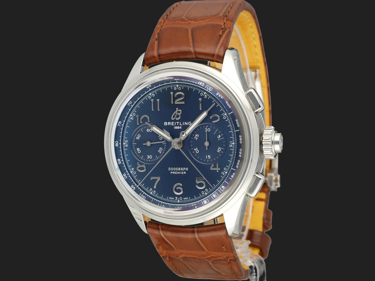 Breitling Premier B15 Duograph 42 Blue Dial AB1510 NEW (1)