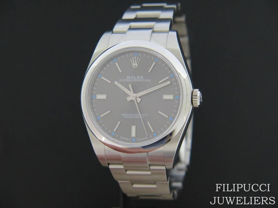 Rolex Oyster Perpetual Dark Rhodium NEW 114300       (1)