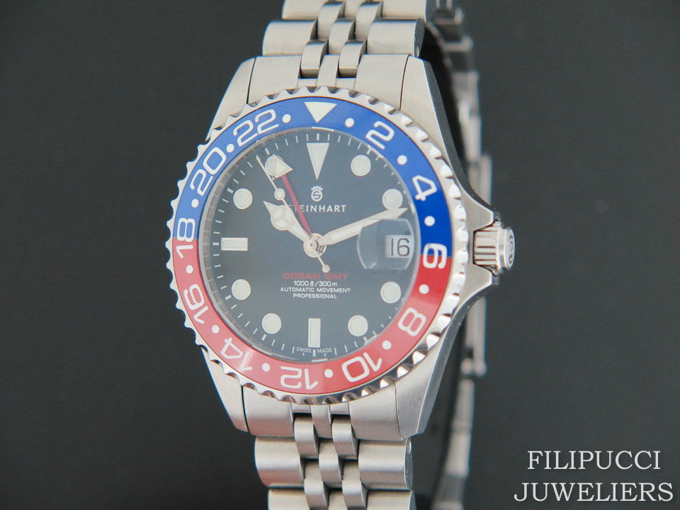 Steinhart   Ocean 39 GMT.2 BLUE-RED Ceramic (1)