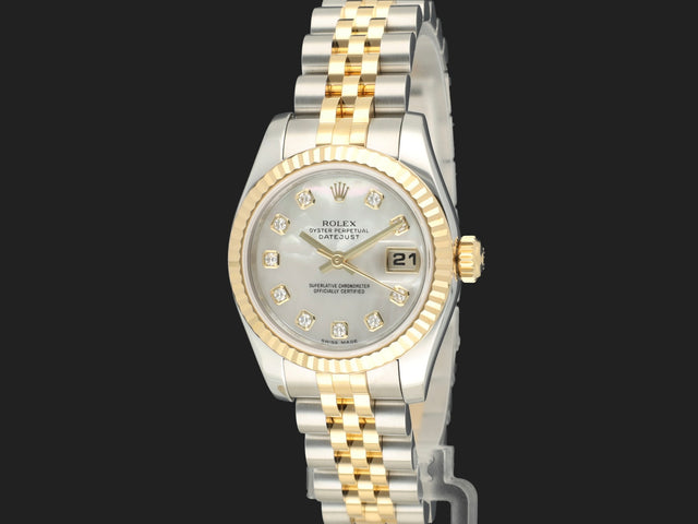Rolex Lady-Datejust 26 Gold/Steel MOP Diamond Dial