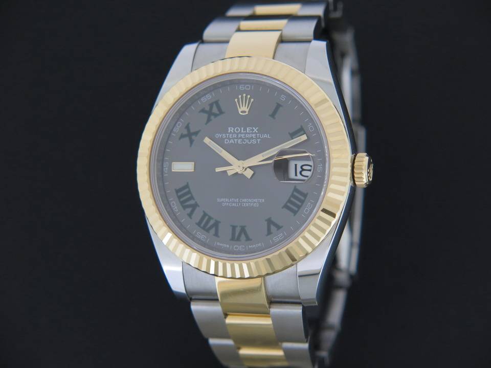 Rolex Datejust 41 Gold/Steel Slate Dial 126333 (1)
