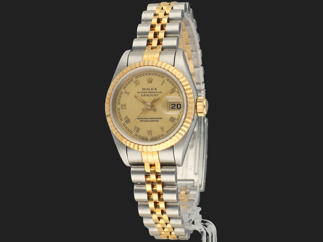 Rolex Lady-Datejust 26 Champagne Roman Dial