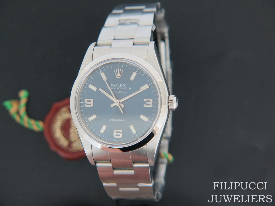 Rolex Air-King Blue 3/6/9 Dial 14000 NEW (1)