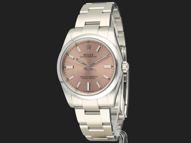 Rolex Oyster Perpetual 34 Pink Dial 124200