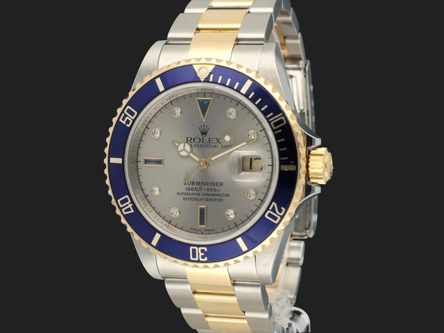 Rolex Submariner Date Gold/Steel Serti Dial