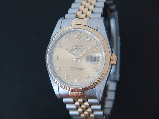 Rolex Datejust Gold/Steel Diamonds
