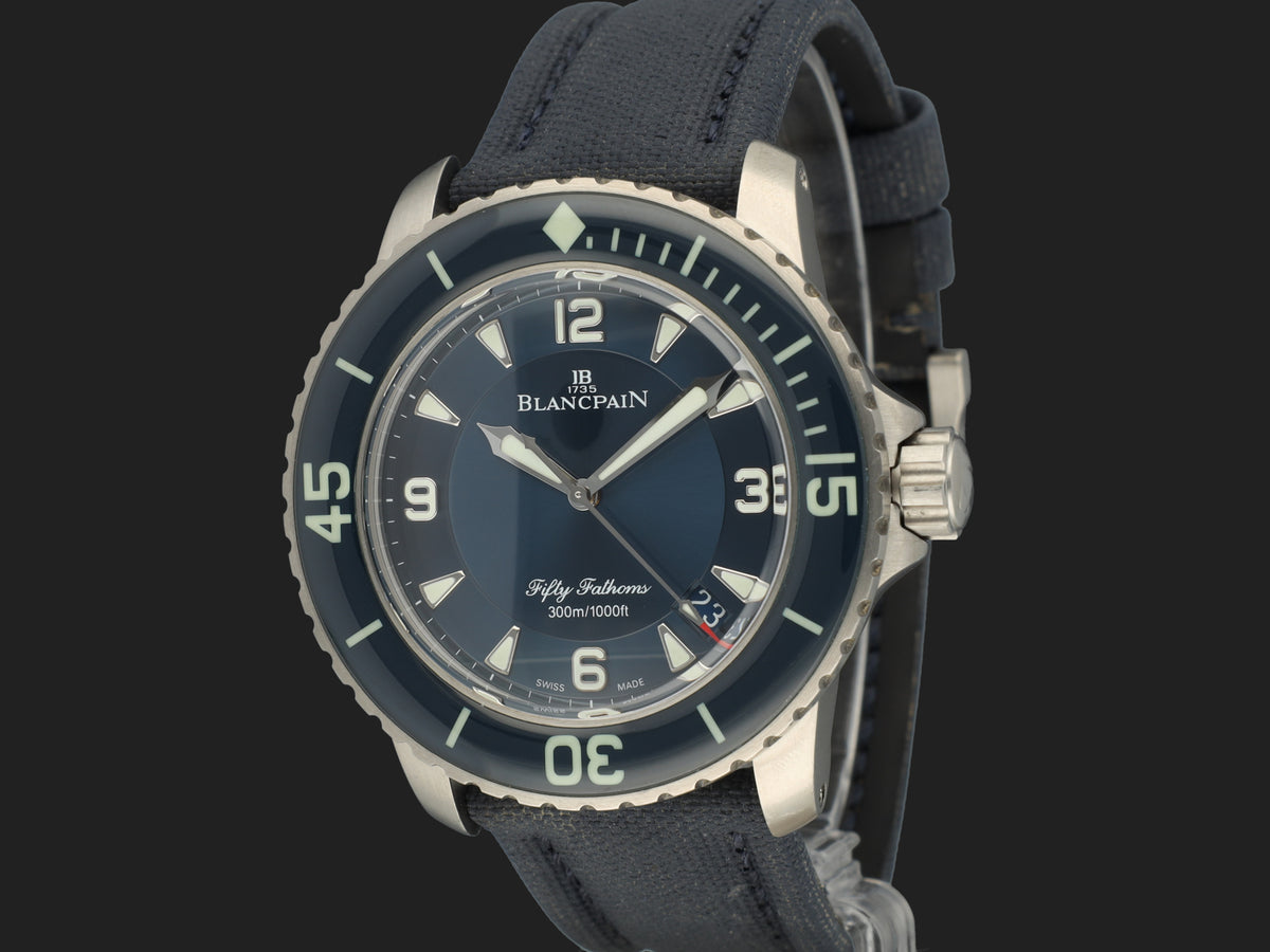 Blancpain Fifty Fathoms Automatique Titanium Blue Dial 45MM  5015-12B40-O52A (1)