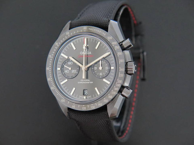 Omega Speedmaster Moonwatch Co-Axial Chronograph Dark Side of the Moon NEW