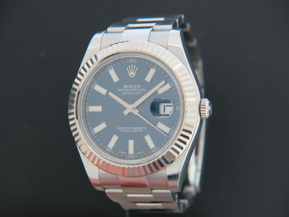 Rolex Datejust II Blue Dial 116334 (1)