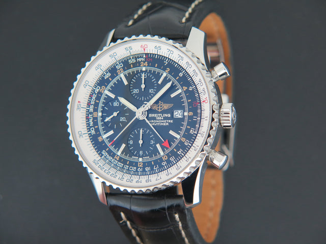 Breitling Navitimer World GMT Black Dial