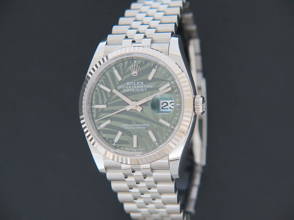 Rolex Datejust Palm Motif Green Dial 126234  NEW (1)