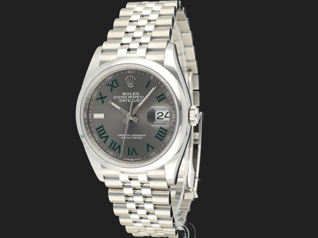 Rolex Datejust Slate Roman Dial NEW