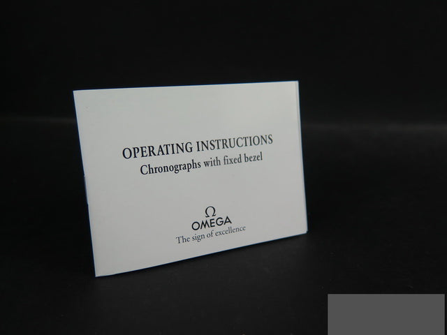 Omega Operating Instructions Manual