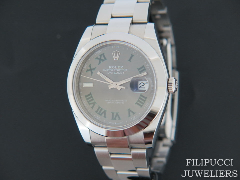 Rolex Datejust 41 Slate Roman Dial 126300 NEW 2020 (1)