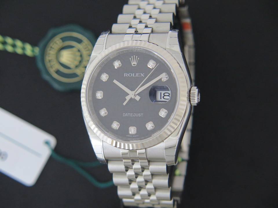 Rolex Datejust Black Diamond Dial NEW 116234  (1)
