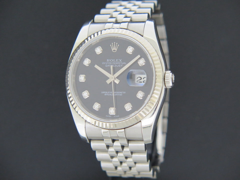 Rolex Datejust Black Diamond Dial 116234 (1)