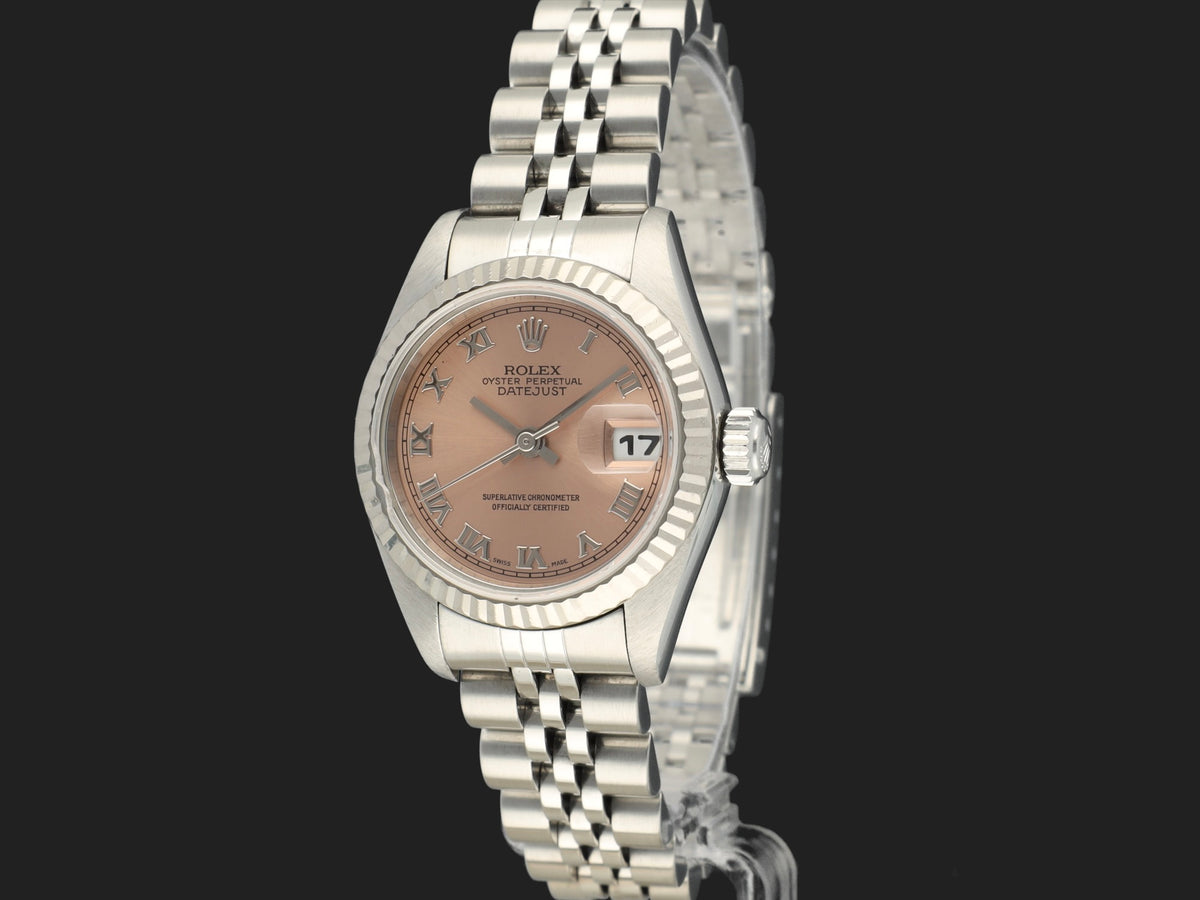 Rolex Lady-Datejust 26 Pink Roman Dial 69174 (1)