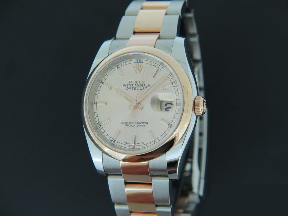 Rolex Datejust Everose/Steel NEW 116201 Pink Dial    (1)