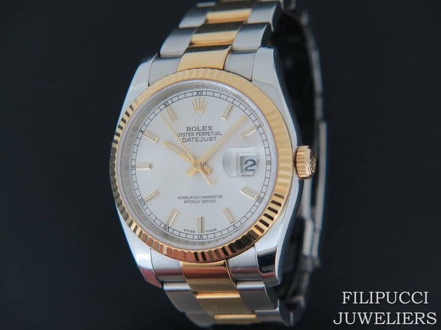 Rolex Datejust Gold/Steel Silver Dial