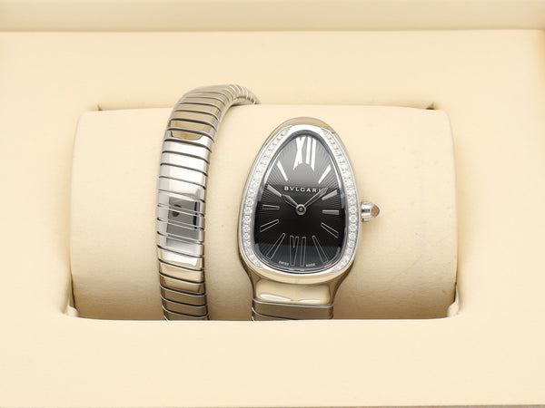 Bulgari Serpenti Tubogas Black Dial 103524 NEW