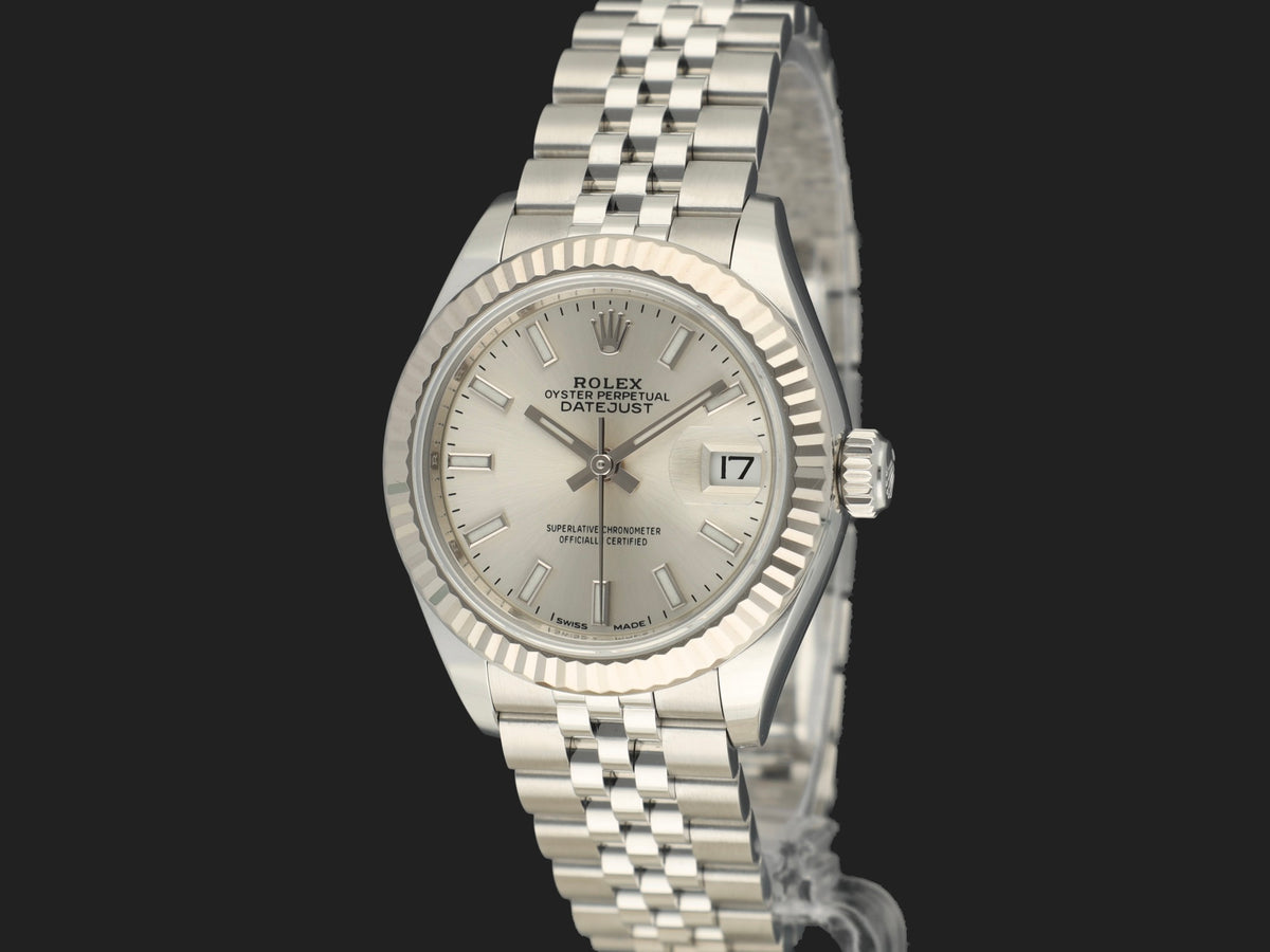 Rolex Lady-Datejust 28 Silver Dial 279174 (1)