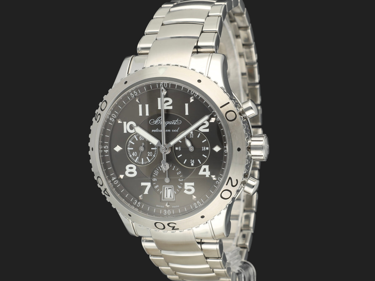 Breguet Type XXI Flyback Grey Dial 3810ST NEW (1)