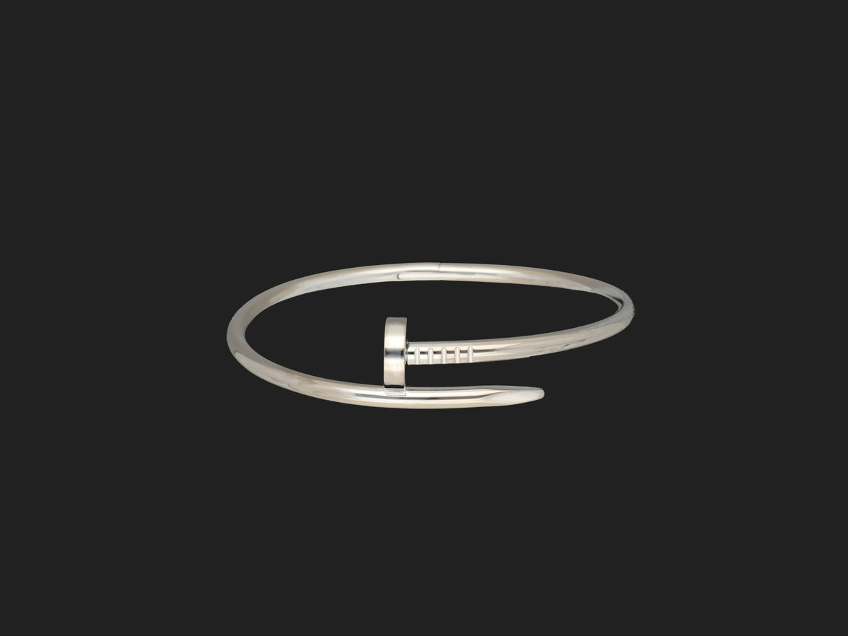 Cartier Juste Un Clou Bracelet MM White Gold Size 17 CRB6048317 (1)