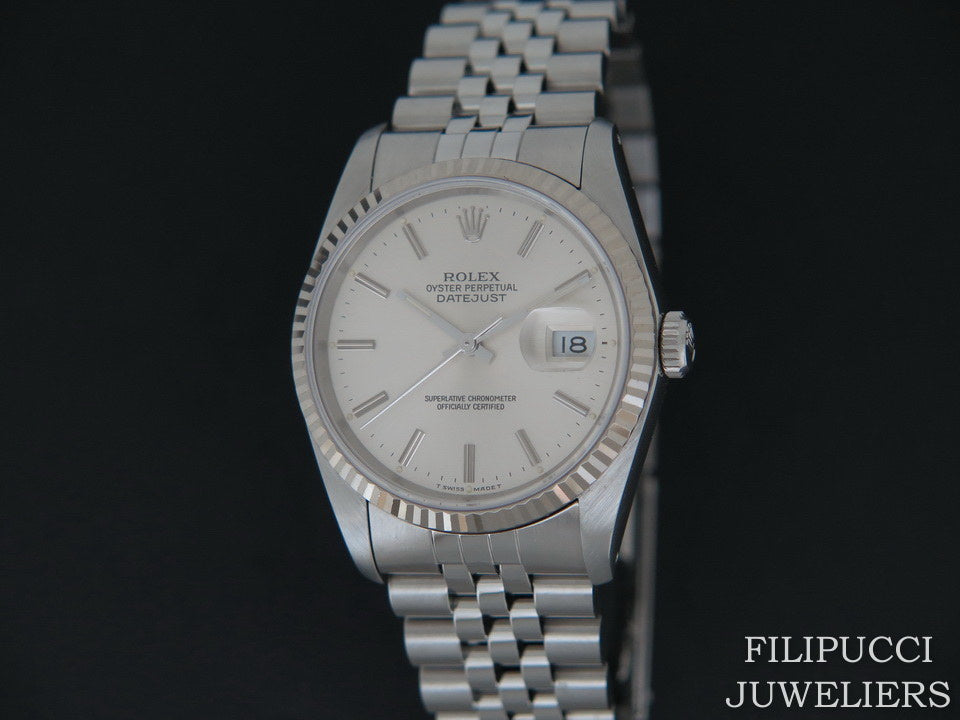 Rolex Datejust Silver Dial 16234  (1)