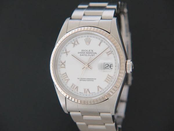 Rolex Datejust White Roman Dial