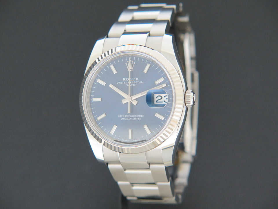 Rolex Date Blue Dial 115234 (1)