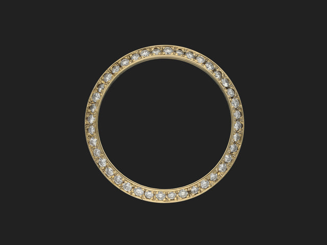 Rolex Yellow Gold Diamond Aftermarket Bezel for Day-Date 118208 / 118238