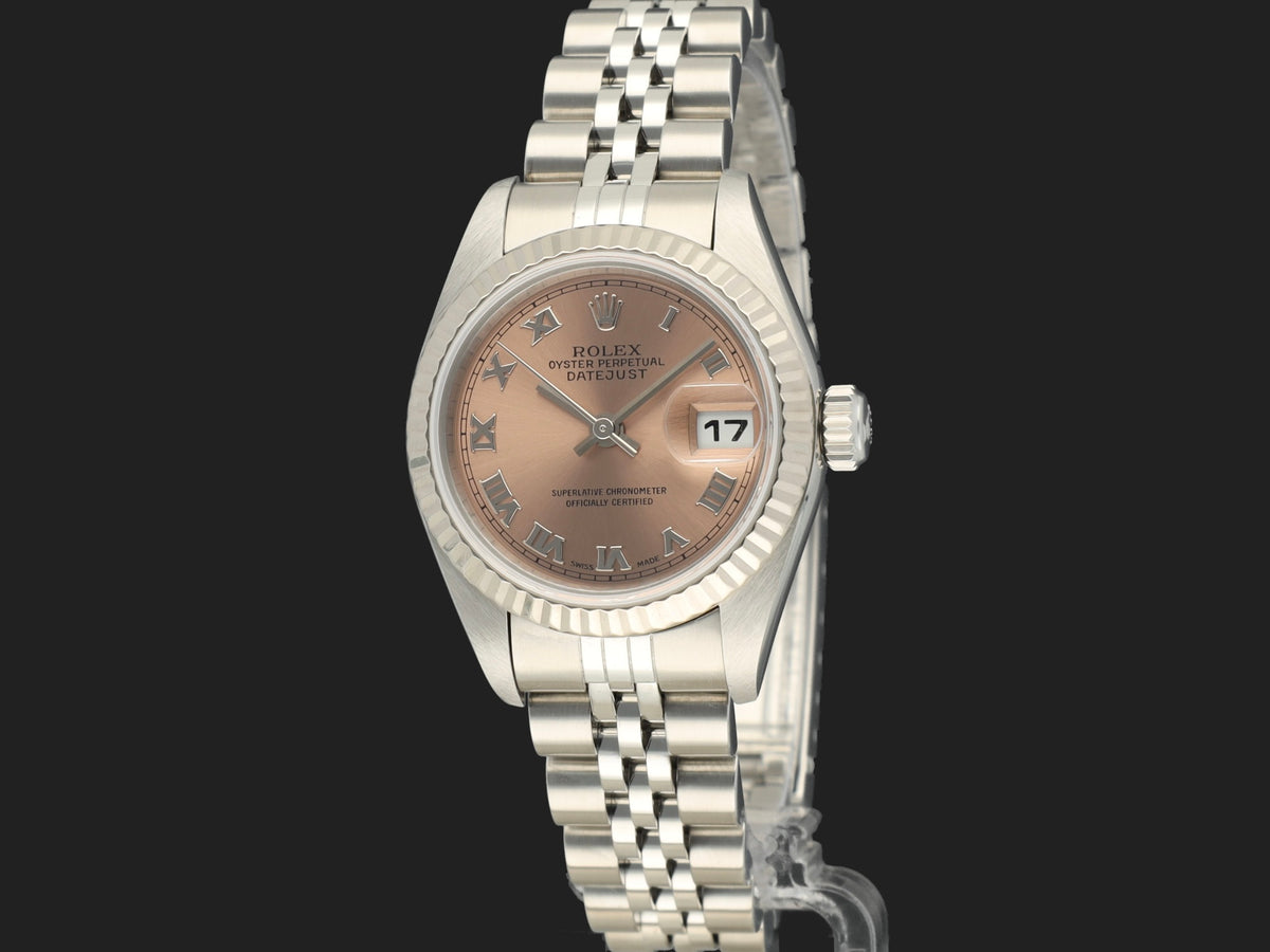 Rolex Lady-Datejust 26 Pink Roman Dial 79174 (1)