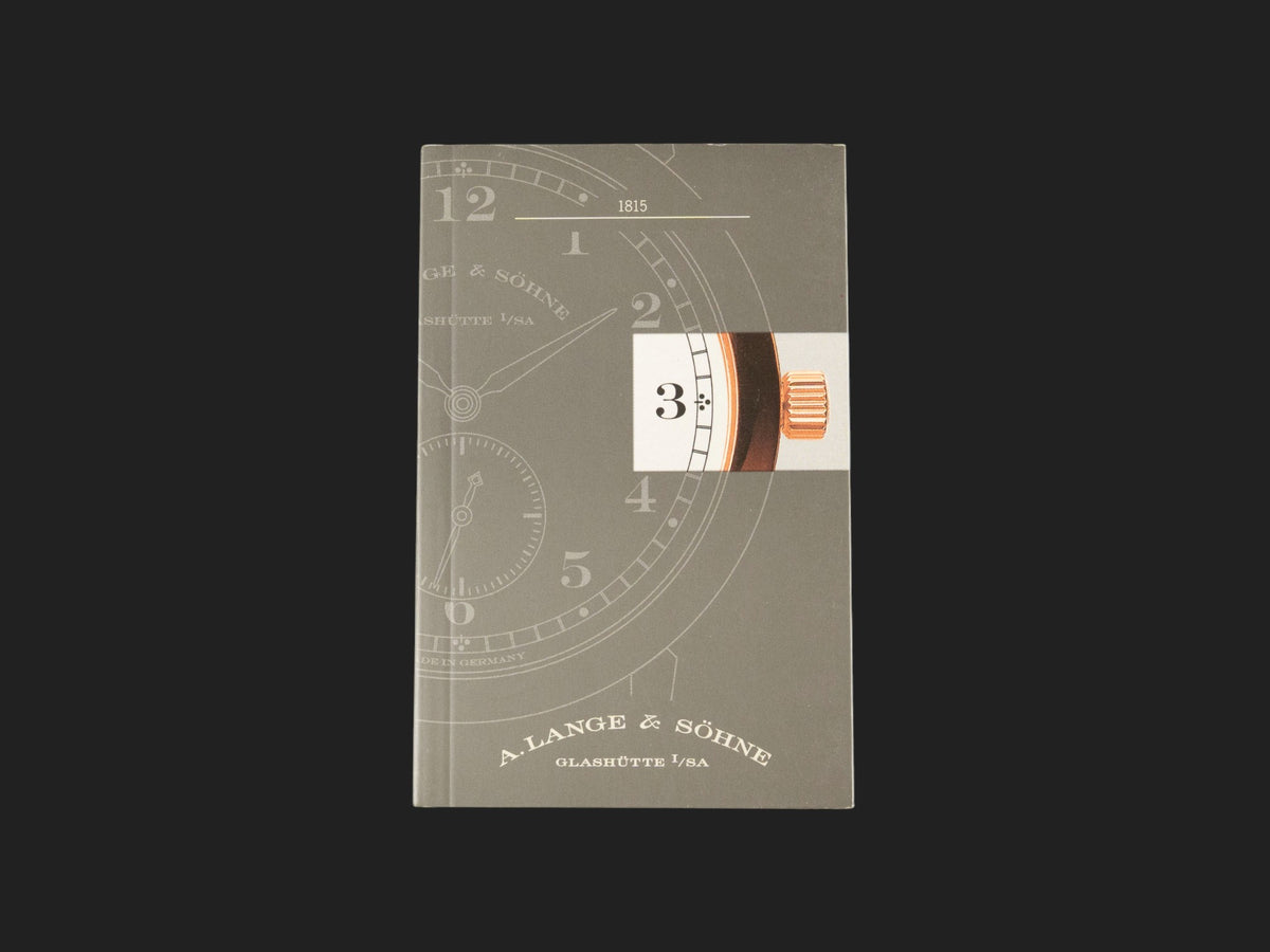 A. Lange & Sohne Operation Instructions Booklet For The 1815 (1)