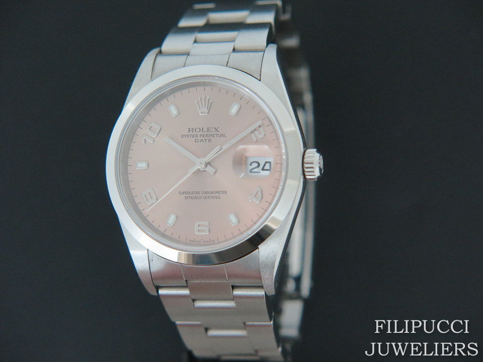 Rolex Date Pink Dial 15210/15200 (1)