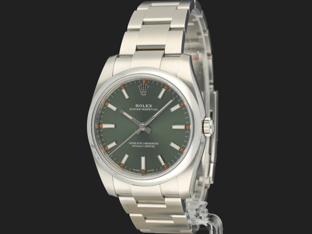 Rolex Oyster Perpetual 34 Olive Dial