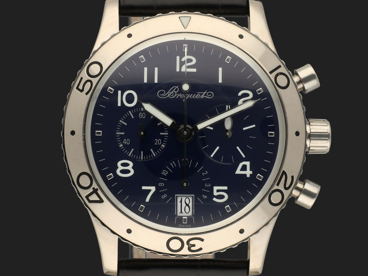 Breguet Type XX Transatlantique Flyback White Gold (1)