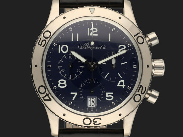 Breguet Type XX Transatlantique Flyback White Gold